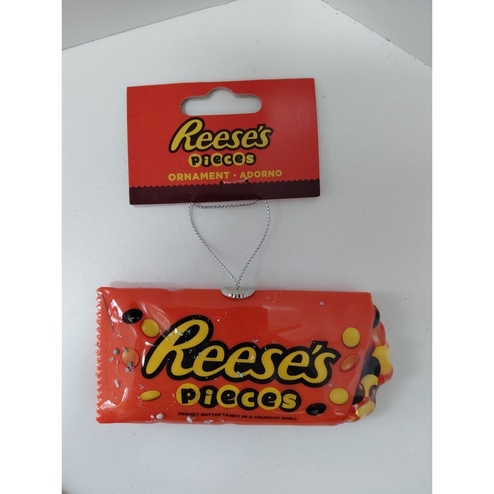 Hershey Reese's‎ Pieces Decoupage Holiday Decor Christmas Ornament by Ruz